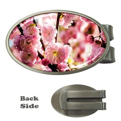 Blooming Almond At Sunset Money Clips (oval)  by FunnyCow