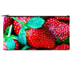 Red Strawberries Pencil Cases by FunnyCow