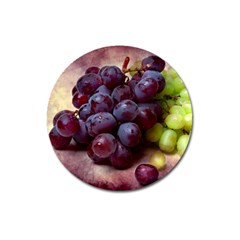 Red And Green Grapes Magnet 3  (round) by FunnyCow