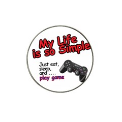 My Life Is Simple Hat Clip Ball Marker (4 Pack) by Ergi2000