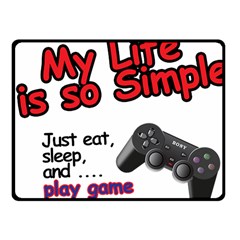 My Life Is Simple Fleece Blanket (small) by Ergi2000