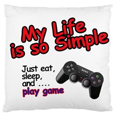 My Life Is Simple Standard Flano Cushion Case (two Sides) by Ergi2000