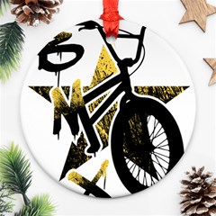 Bmx Ornament (round) by Melcu