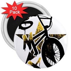 Bmx 3  Magnets (10 Pack)  by Melcu