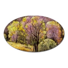 Outdoor Nature Natural Woods Oval Magnet by Pakrebo