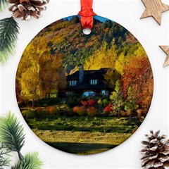 Outdoor Landscape Scenic View Ornament (round) by Pakrebo