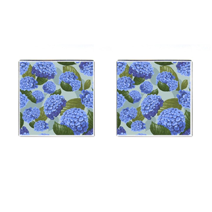 Hydrangea  Cufflinks (Square)