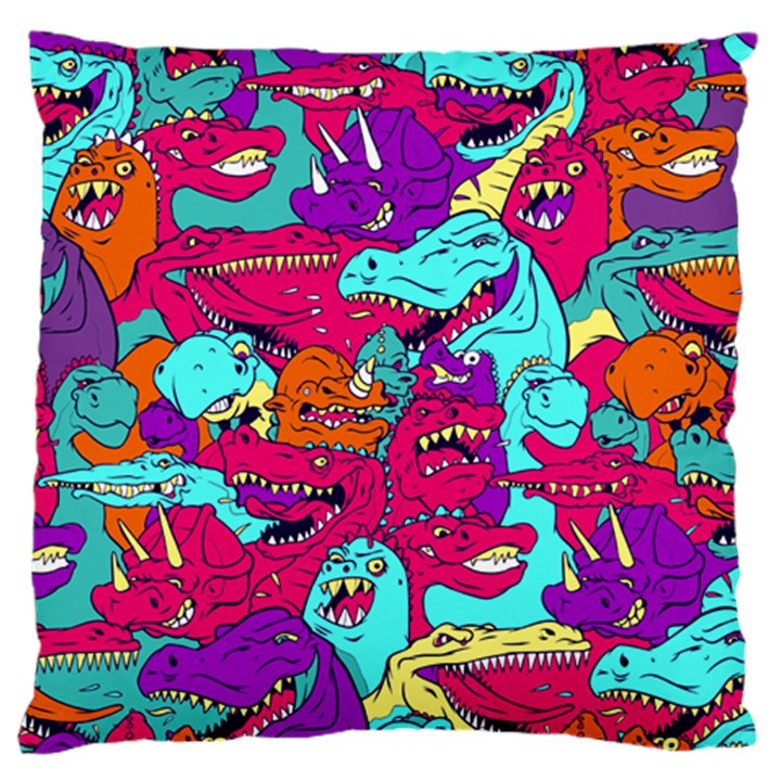 Dinos Large Cushion Case (Two Sides)