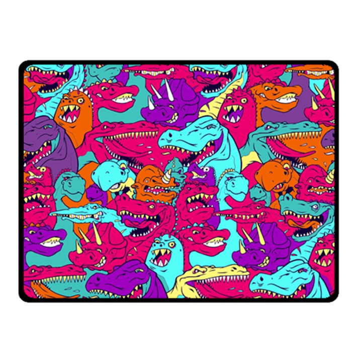 Dinos Double Sided Fleece Blanket (Small) 