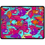 Dinos Double Sided Fleece Blanket (Large)  80 x60  Blanket Front