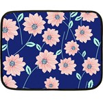 Floral Fleece Blanket (Mini) 35 x27  Blanket