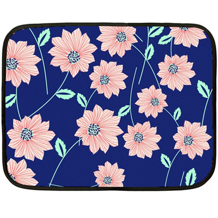 Floral Double Sided Fleece Blanket (Mini) 