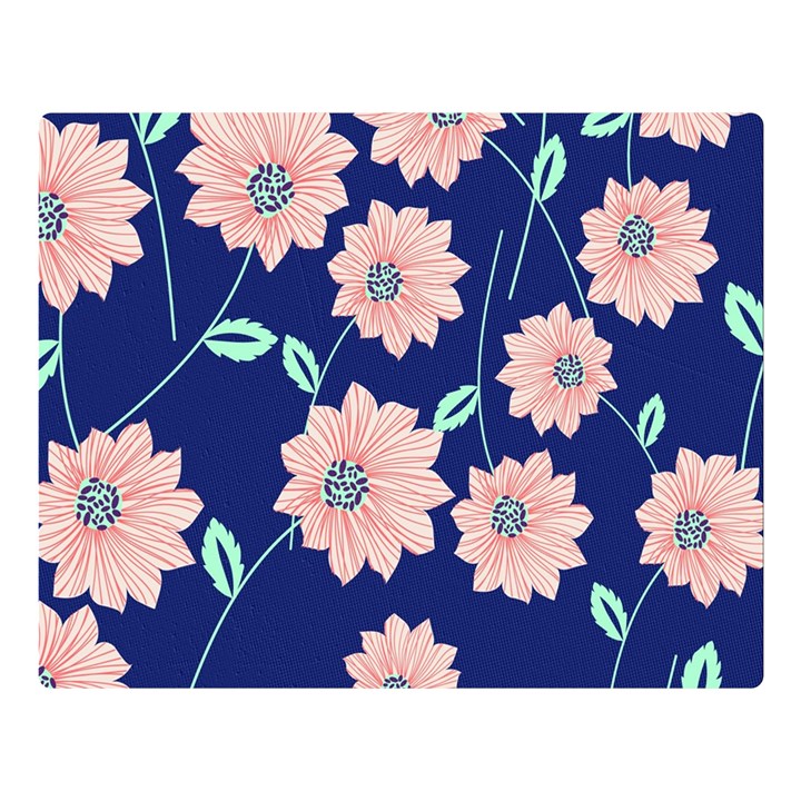 Floral Double Sided Flano Blanket (Large) 