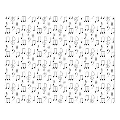 Music Notes Wallpaper Double Sided Flano Blanket (large)  by Mariart