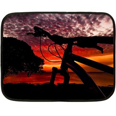 Mountain Bike Parked At Waterfront Park003 Fleece Blanket (mini) by dflcprintsclothing