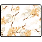 Birds and flowers  Fleece Blanket (Medium)  60 x50  Blanket Front