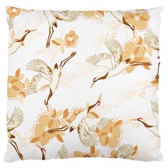 Birds And Flowers  Large Flano Cushion Case (two Sides) by Sobalvarro