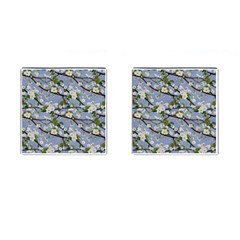 Pear Branch With Flowers Cufflinks (square) by SychEva