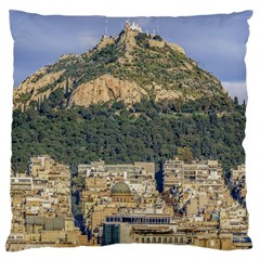 Atenas Aerial View Cityscape Photo Large Cushion Case (two Sides) by dflcprintsclothing