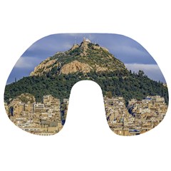 Atenas Aerial View Cityscape Photo Travel Neck Pillow by dflcprintsclothing