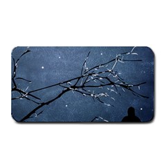 Full Moon Landscape Scene Illustration Medium Bar Mats by dflcprintsclothing