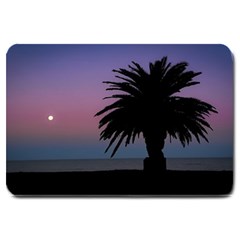 Sunset Coastal Scene, Montevideo Uruguay Large Doormat  by dflcprintsclothing