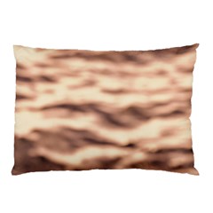 Pink  Waves Abstract Series No6 Pillow Case by DimitriosArt