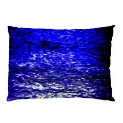 Blue Waves Flow Series 1 Pillow Case by DimitriosArt