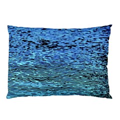 Blue Waves Flow Series 2 Pillow Case by DimitriosArt