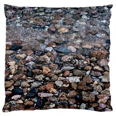 On The Rocks Large Cushion Case (one Side) by DimitriosArt