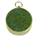 Green carpet Gold Compasses Front