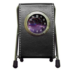 Outdoor Christmas Lights Tunnel Pen Holder Desk Clock by artworkshop