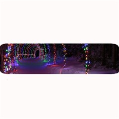 Outdoor Christmas Lights Tunnel Large Bar Mats by artworkshop