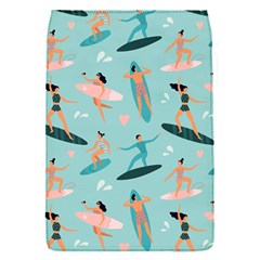 Beach-surfing-surfers-with-surfboards-surfer-rides-wave-summer-outdoors-surfboards-seamless-pattern- Removable Flap Cover (s) by Jancukart