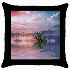 Nature Water Outdoors Travel Exploration Throw Pillow Case (black) by danenraven