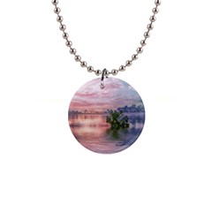 Nature Water Outdoors Travel Exploration 1  Button Necklace by danenraven