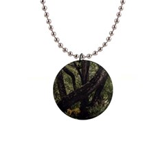 Botanical Motif Trees Detail Photography 1  Button Necklace by dflcprintsclothing