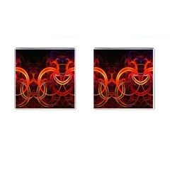 Background Fractal Abstract Cufflinks (square) by Semog4