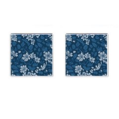 Pattern Flower Nature Cufflinks (square) by Bedest