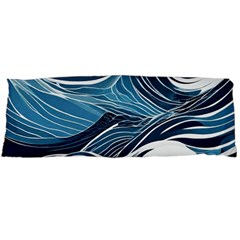 Abstract Blue Ocean Wave Body Pillow Case (dakimakura) by Jack14