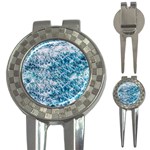 Summer Blue Ocean Wave 3-in-1 Golf Divots Front