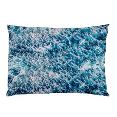 Summer Blue Ocean Wave Pillow Case by Jack14