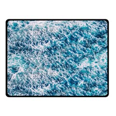 Summer Blue Ocean Wave Two Sides Fleece Blanket (small) by Jack14