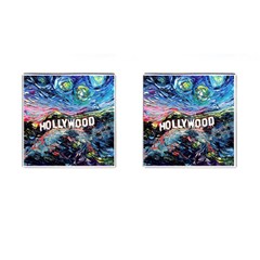 Hollywood Art Starry Night Van Gogh Cufflinks (square) by Modalart