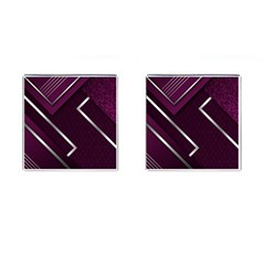 Purple Abstract Background, Luxury Purple Background Cufflinks (square) by nateshop