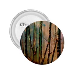 Woodland Woods Forest Trees Nature Outdoors Mist Moon Background Artwork Book 2 25  Buttons by Grandong