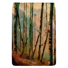 Woodland Woods Forest Trees Nature Outdoors Mist Moon Background Artwork Book Removable Flap Cover (s) by Grandong