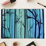 Nature Outdoors Night Trees Scene Forest Woods Light Moonlight Wilderness Stars Cosmetic Bag (XXL) Front