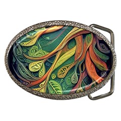 Outdoors Night Setting Scene Forest Woods Light Moonlight Nature Wilderness Leaves Branches Abstract Belt Buckles by Grandong