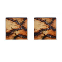 Texture Woodgrain Pattern Nature Wood Pattern Cufflinks (square) by Maspions